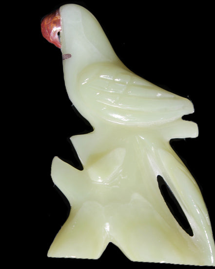 Afghan Jade hand-carved Bird 88*31*132mm 382g in sunlight - Rocks and Things Store