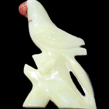 Afghan Jade hand-carved Bird 88*31*132mm 382g in sunlight - Rocks and Things Store