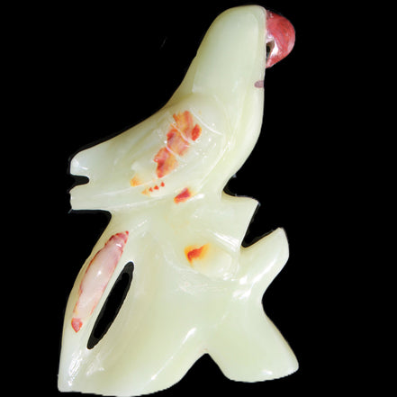 Afghan Jade hand-carved Bird 88*31*132mm 382g in sunlight - Rocks and Things Store