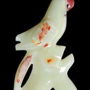 Afghan Jade hand-carved Bird 88*31*132mm 382g in sunlight - Rocks and Things Store