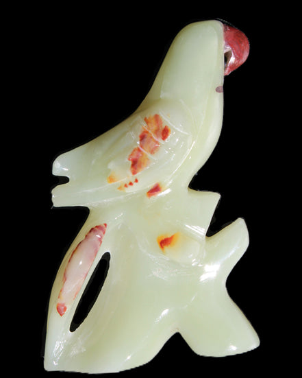 Afghan Jade hand-carved Bird 88*31*132mm 382g in sunlight - Rocks and Things Store