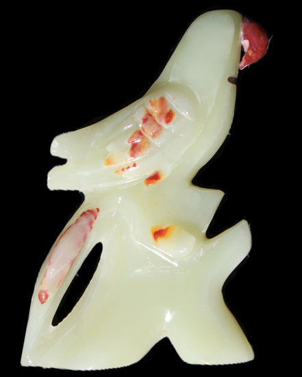 Afghan Jade hand-carved Bird 88*31*132mm 382g in sunlight - Rocks and Things Store