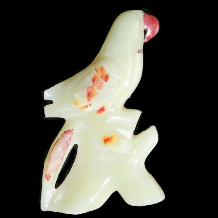 Afghan Jade hand-carved Bird 88*31*132mm 382g in sunlight - Rocks and Things Store
