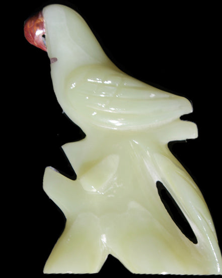 Afghan Jade hand-carved Bird 88*31*132mm 382g in sunlight - Rocks and Things Store