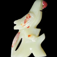 Afghan Jade hand-carved Bird 88*31*132mm 382g in sunlight - Rocks and Things Store