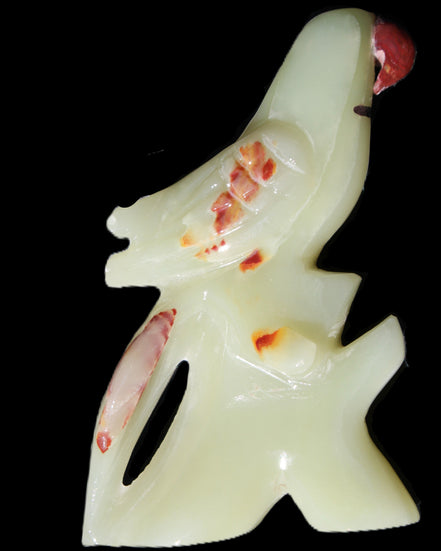 Afghan Jade hand-carved Bird 88*31*132mm 382g in sunlight - Rocks and Things Store