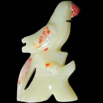 Afghan Jade hand-carved Bird 88*31*132mm 382g in sunlight - Rocks and Things Store