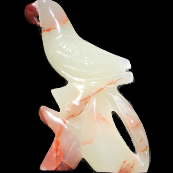 Afghan Jade hand-carved Bird 82*31*134mm 374g in sunlight - Rocks and Things Store