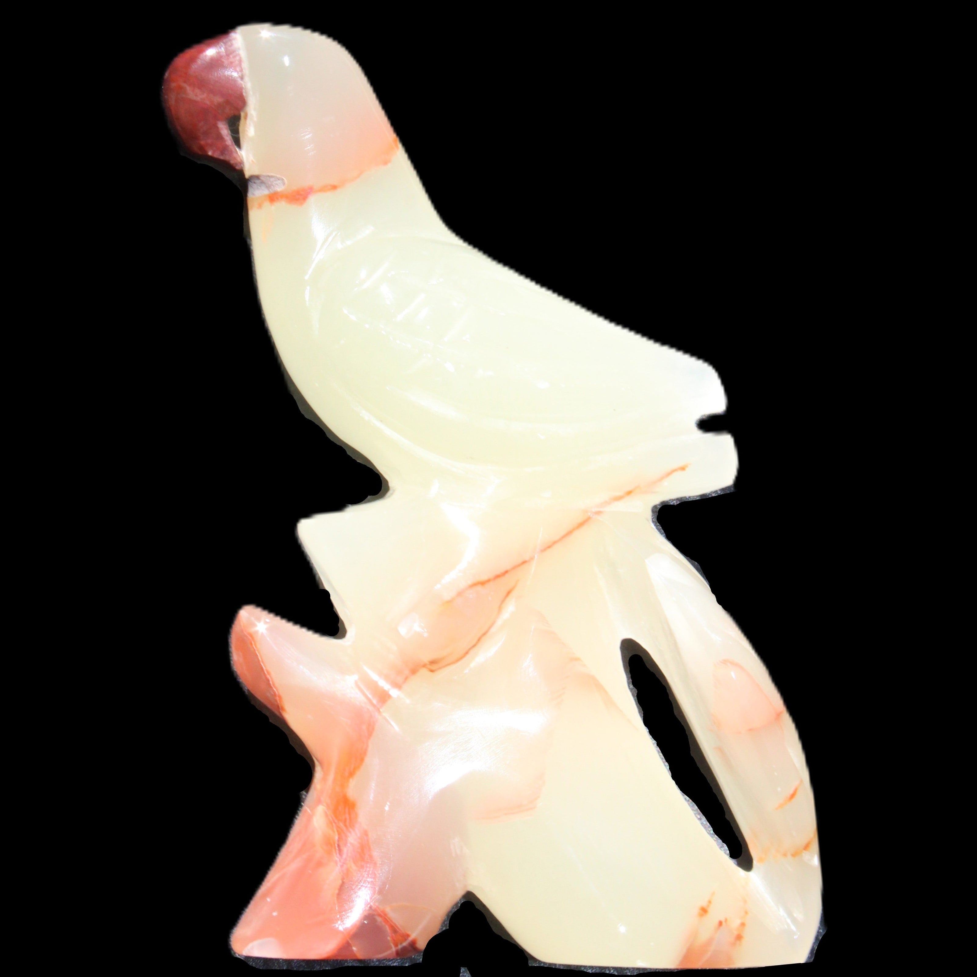 Afghan Jade hand-carved Bird 82*31*134mm 374g in sunlight - Rocks and Things Store