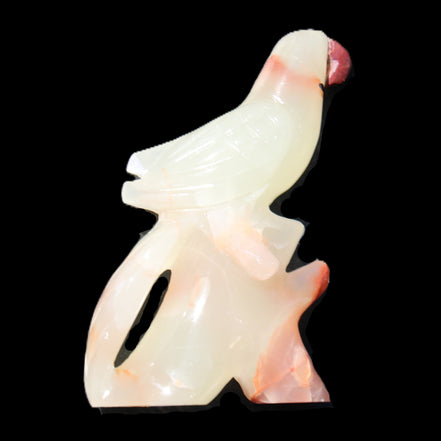 Afghan Jade hand-carved Bird 82*31*134mm 374g in sunlight - Rocks and Things Store