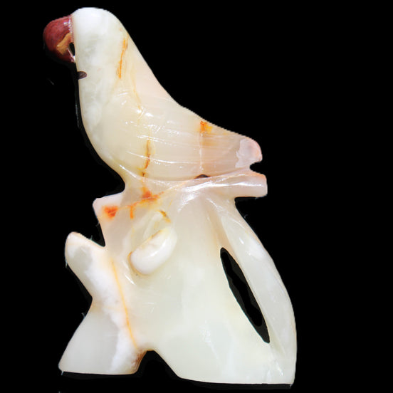 Afghan Jade hand-carved Bird 84*32*133mm 363g in sunlight - Rocks and Things Store