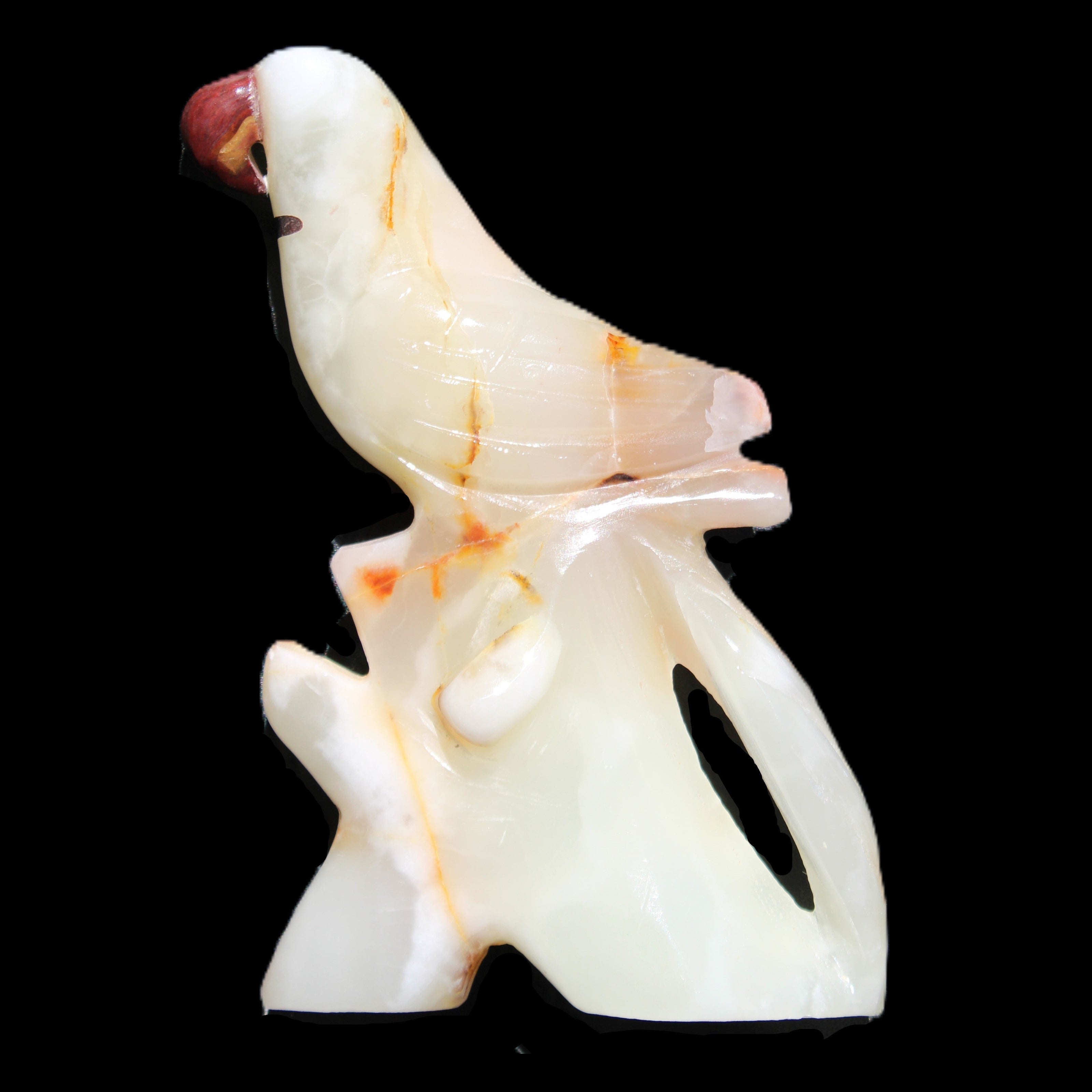 Afghan Jade hand-carved Bird 84*32*133mm 363g in sunlight - Rocks and Things Store