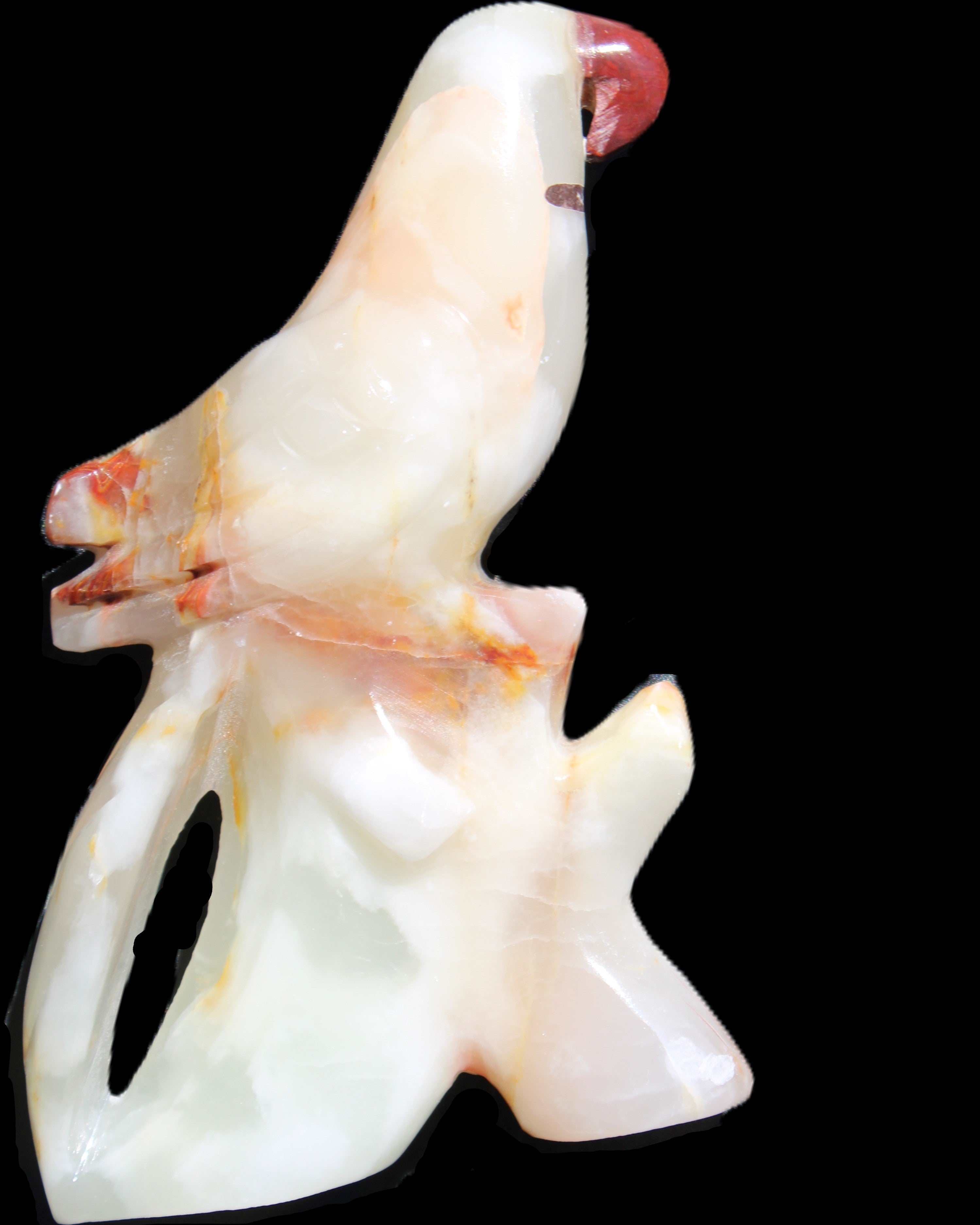 Afghan Jade hand-carved Bird 84*32*133mm 363g in sunlight - Rocks and Things Store