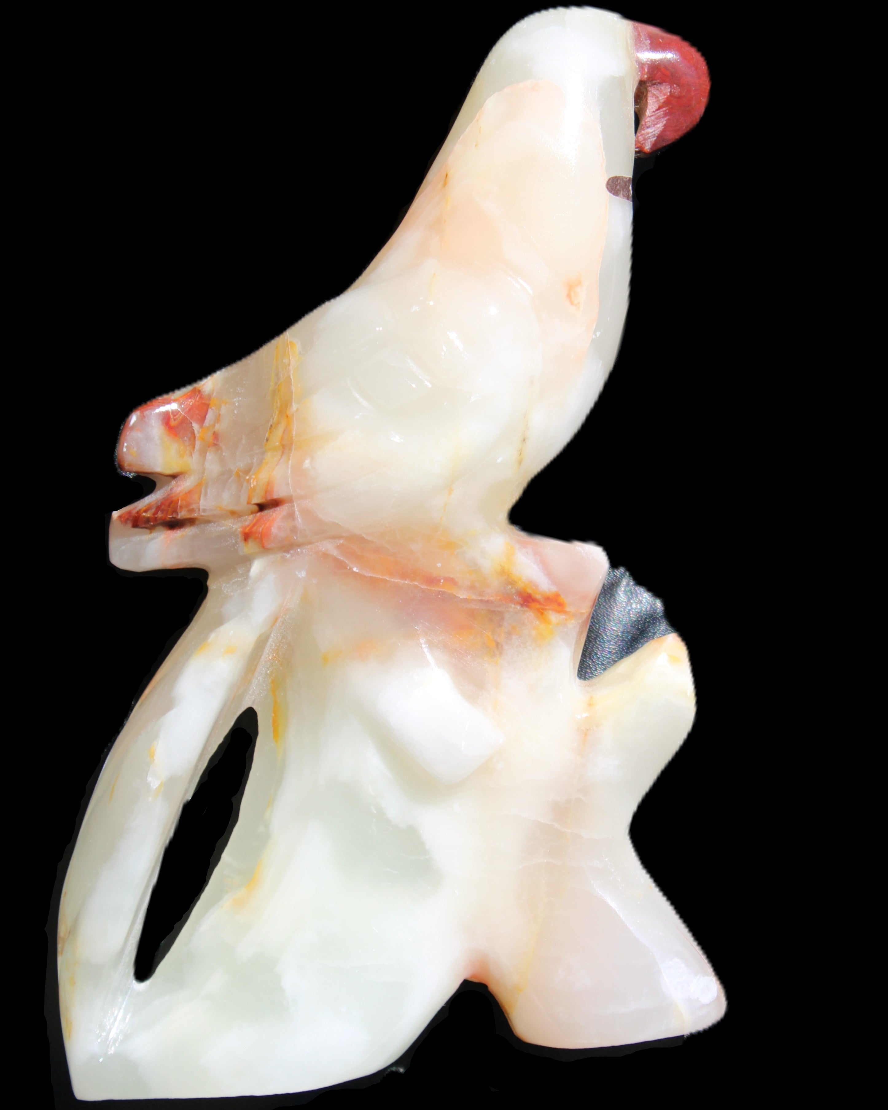 Afghan Jade hand-carved Bird 84*32*133mm 363g in sunlight - Rocks and Things Store