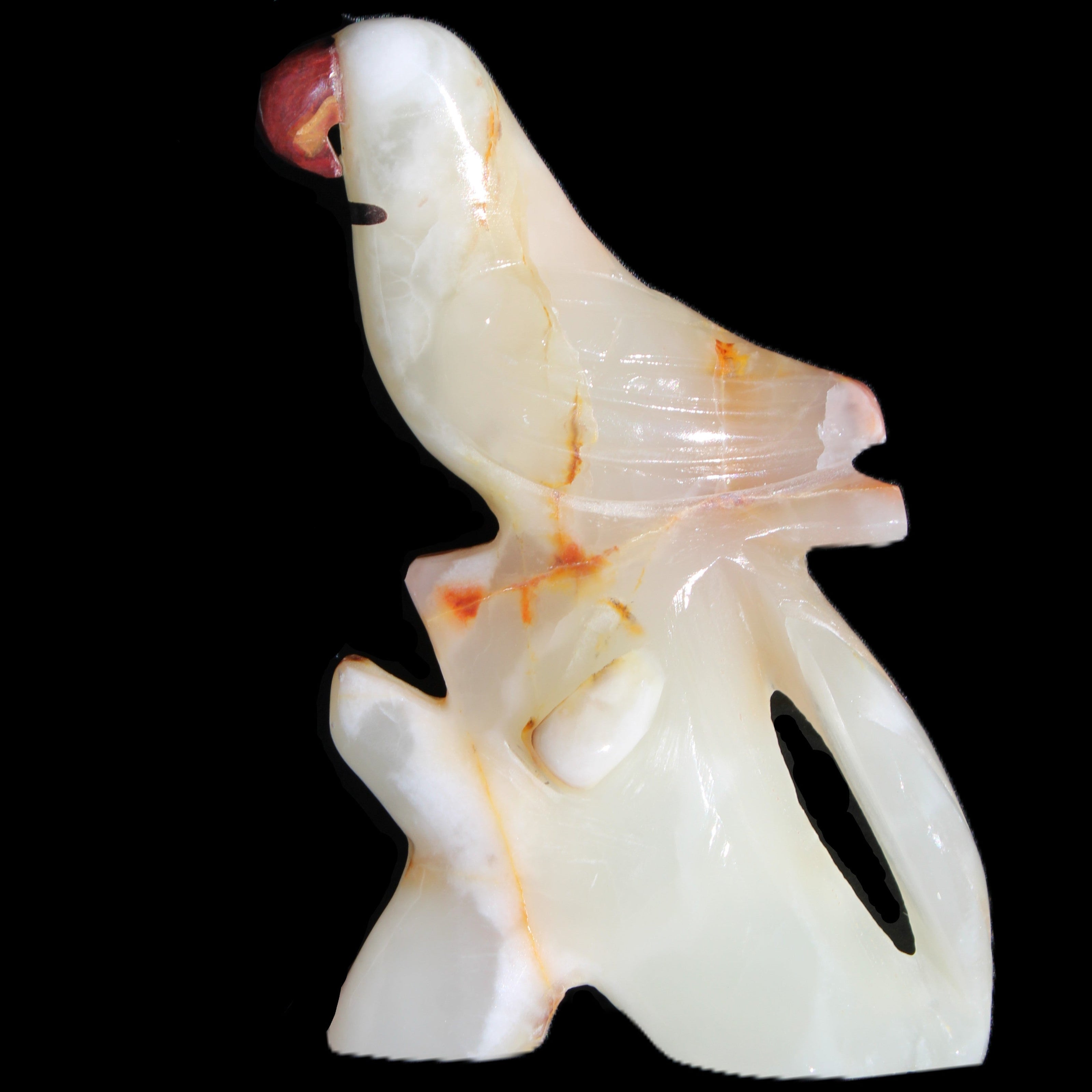 Afghan Jade hand-carved Bird 84*32*133mm 363g in sunlight - Rocks and Things Store