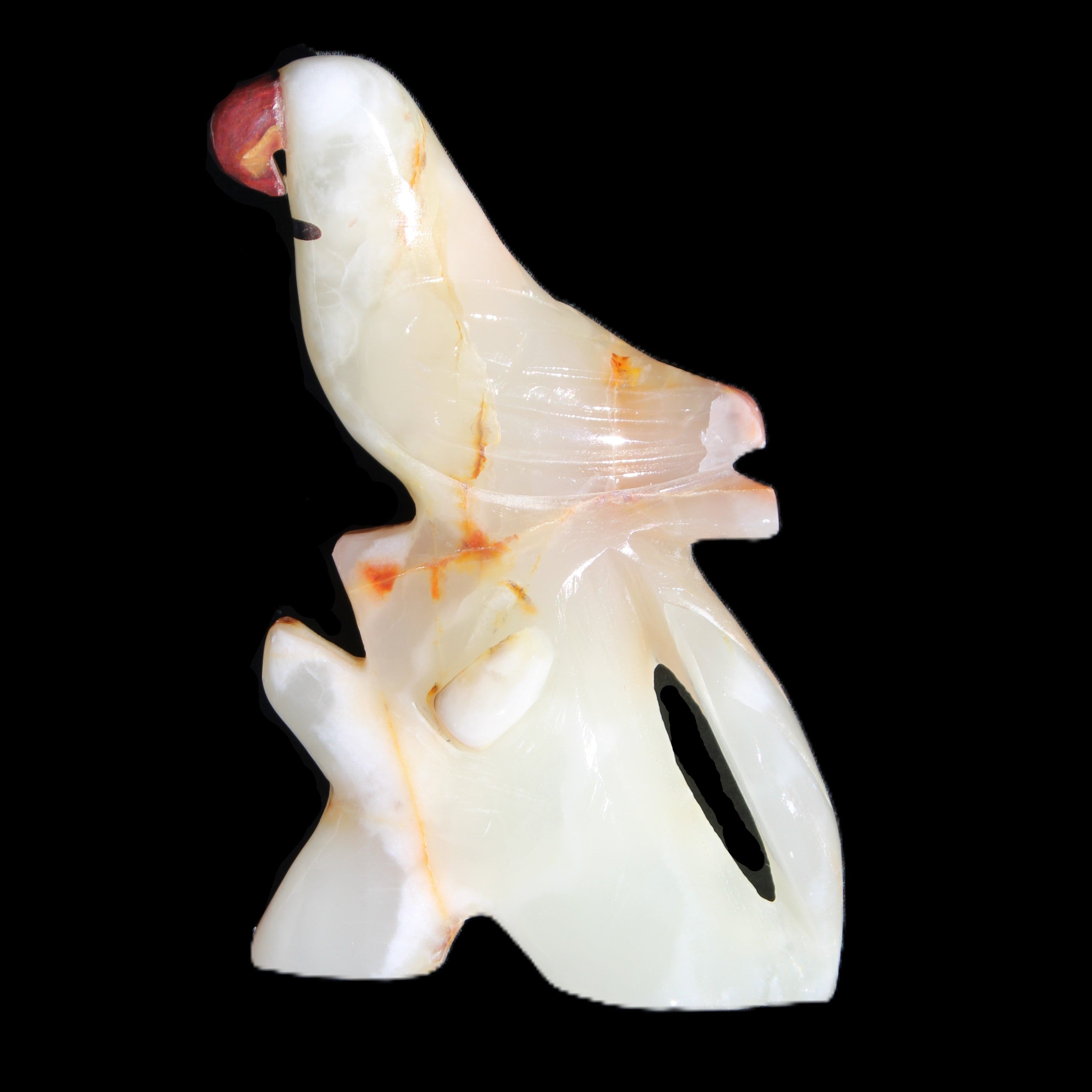 Afghan Jade hand-carved Bird 84*32*133mm 363g in sunlight - Rocks and Things Store