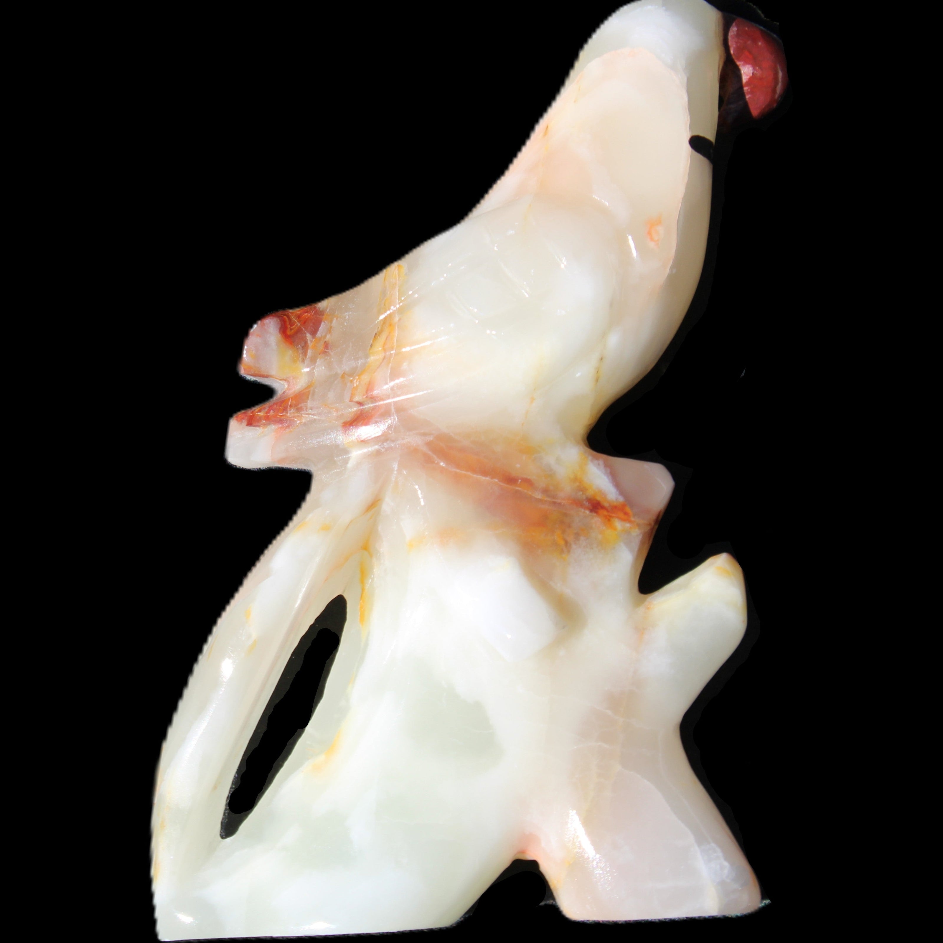 Afghan Jade hand-carved Bird 84*32*133mm 363g in sunlight - Rocks and Things Store