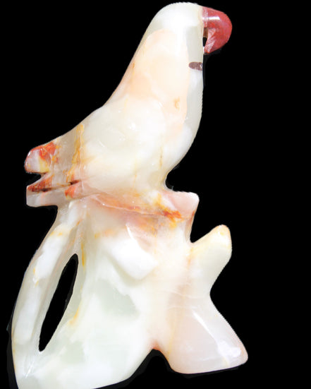 Afghan Jade hand-carved Bird 84*32*133mm 363g in sunlight - Rocks and Things Store