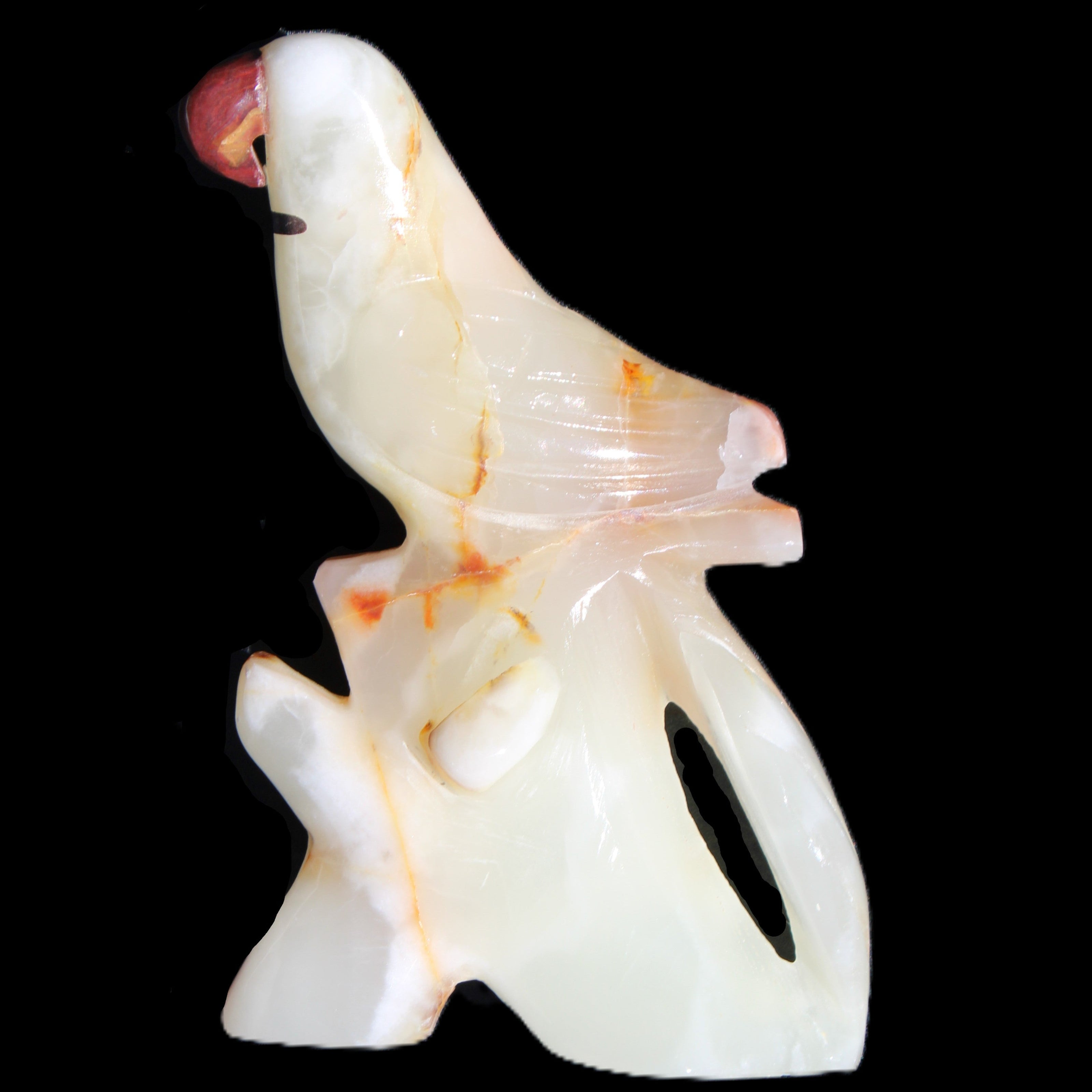 Afghan Jade hand-carved Bird 84*32*133mm 363g in sunlight - Rocks and Things Store