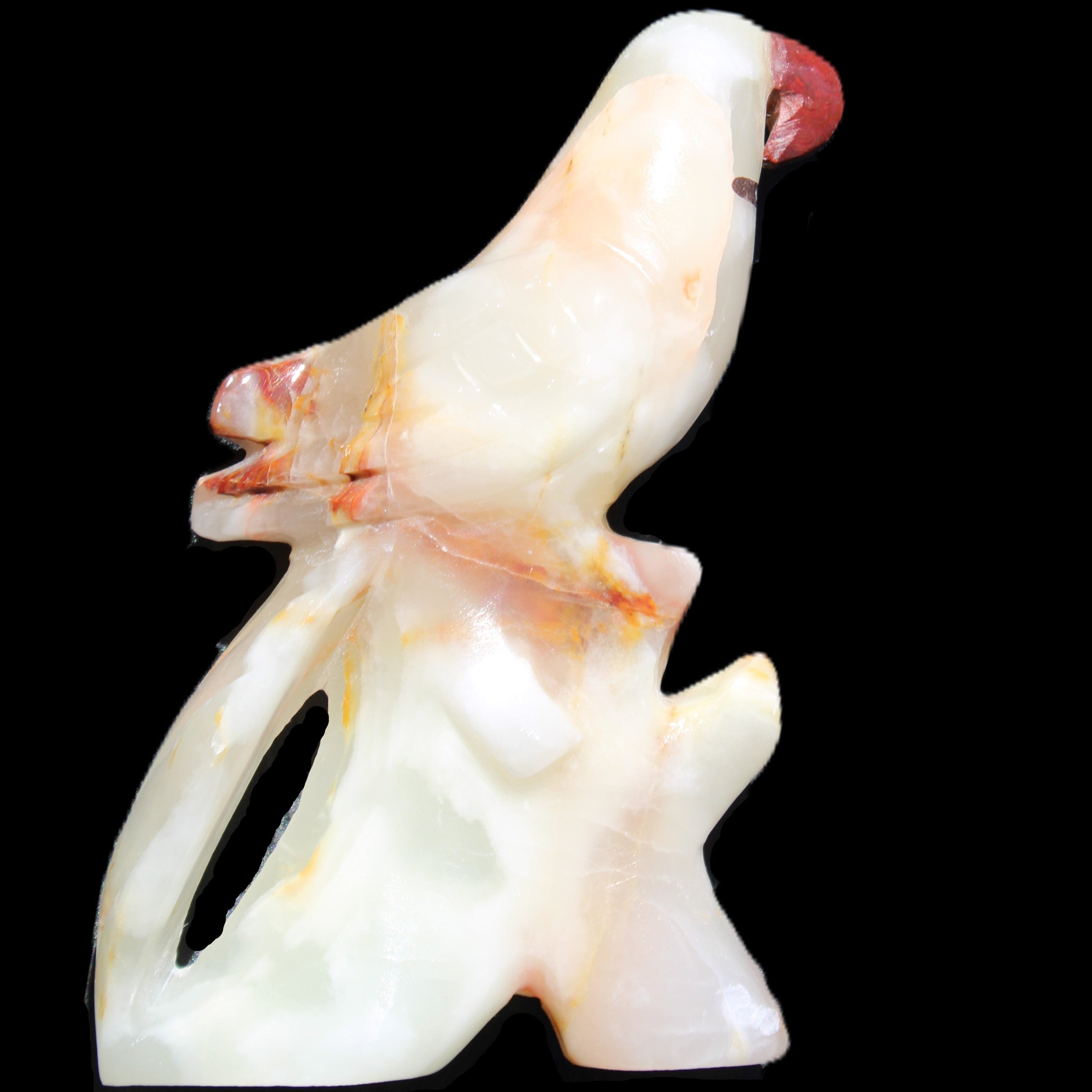 Afghan Jade hand-carved Bird 84*32*133mm 363g in sunlight - Rocks and Things Store