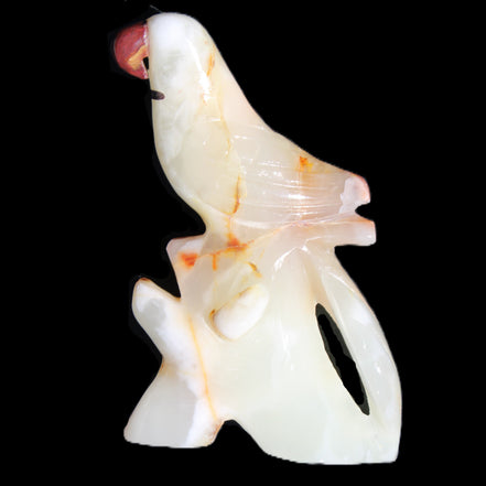 Afghan Jade hand-carved Bird 84*32*133mm 363g in sunlight - Rocks and Things Store