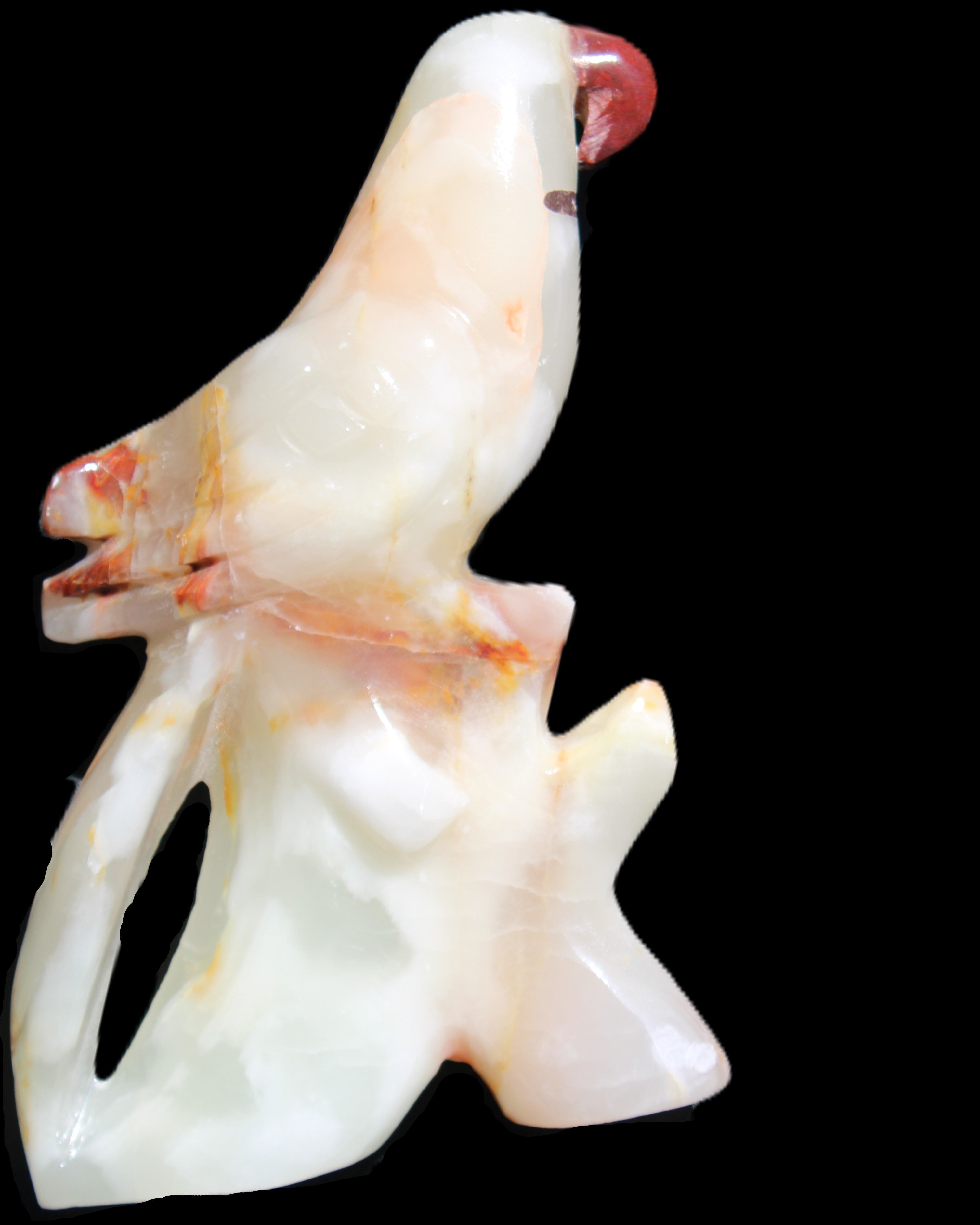 Afghan Jade hand-carved Bird 84*32*133mm 363g in sunlight - Rocks and Things Store