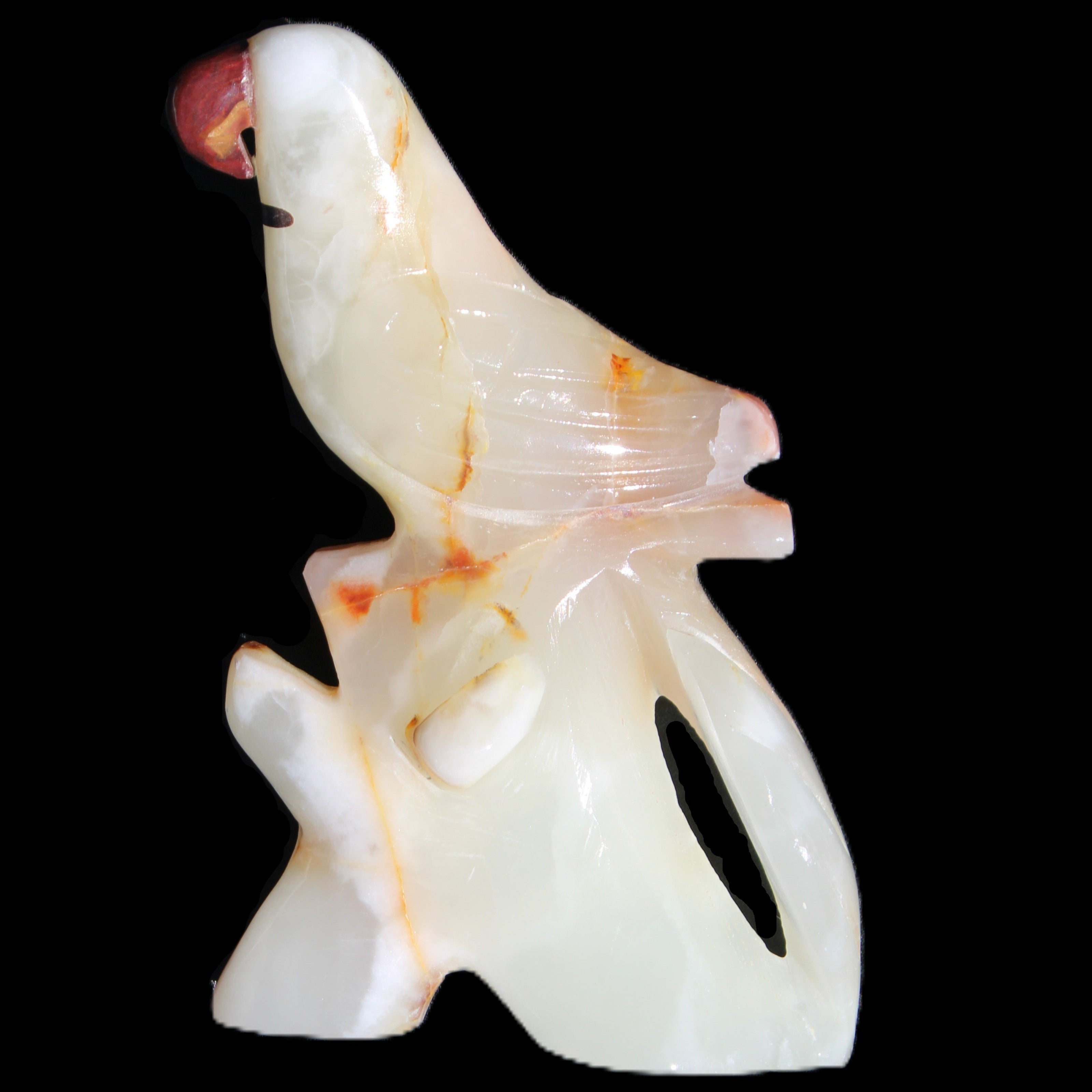 Afghan Jade hand-carved Bird 84*32*133mm 363g in sunlight - Rocks and Things Store