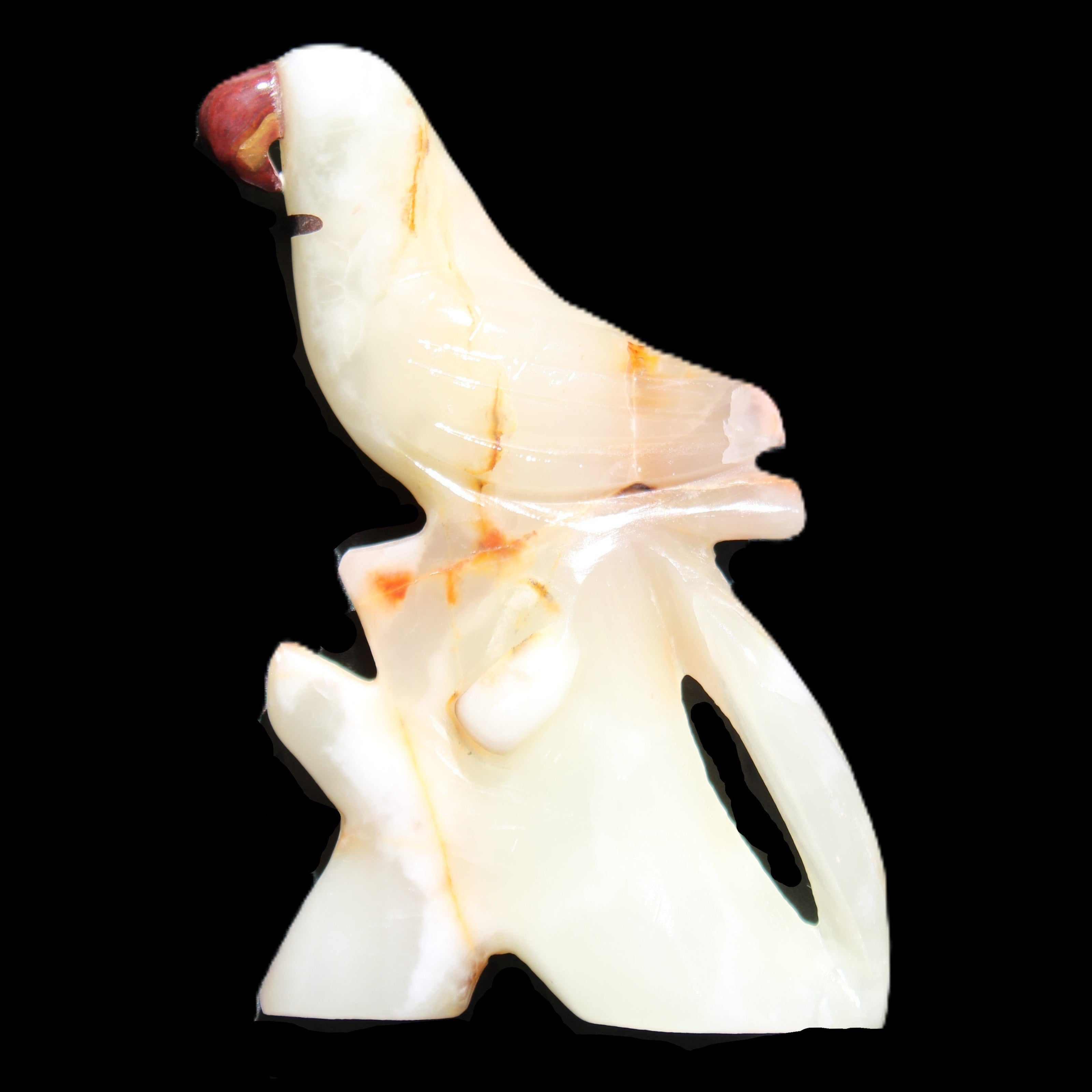 Afghan Jade hand-carved Bird 84*32*133mm 363g in sunlight - Rocks and Things Store