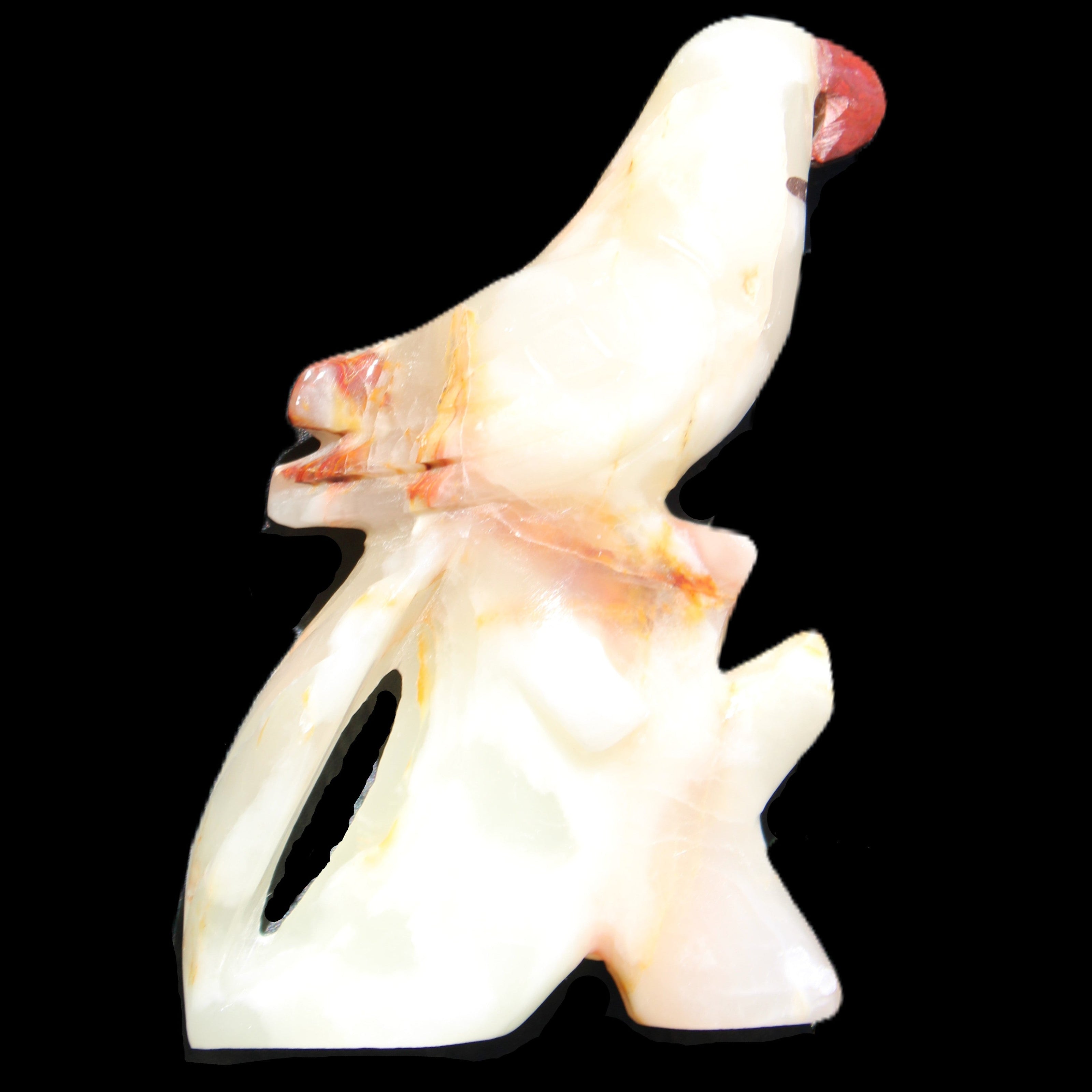 Afghan Jade hand-carved Bird 84*32*133mm 363g in sunlight - Rocks and Things Store
