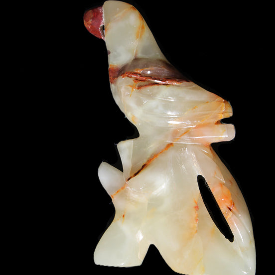 Afghan Jade hand-carved Bird 83*30*135mm 350g in sunlight - Rocks and Things Store