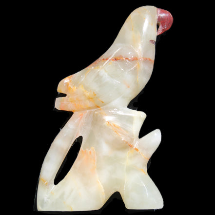 Afghan Jade hand-carved Bird 83*30*135mm 350g in sunlight - Rocks and Things Store