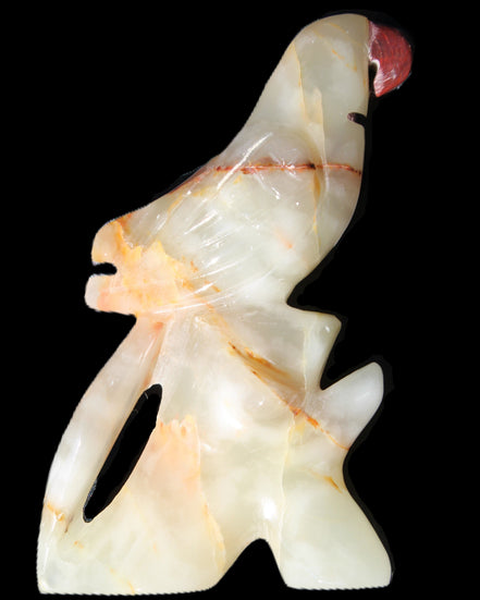 Afghan Jade hand-carved Bird 83*30*135mm 350g in sunlight - Rocks and Things Store