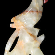 Afghan Jade hand-carved Bird 83*30*135mm 350g in sunlight - Rocks and Things Store