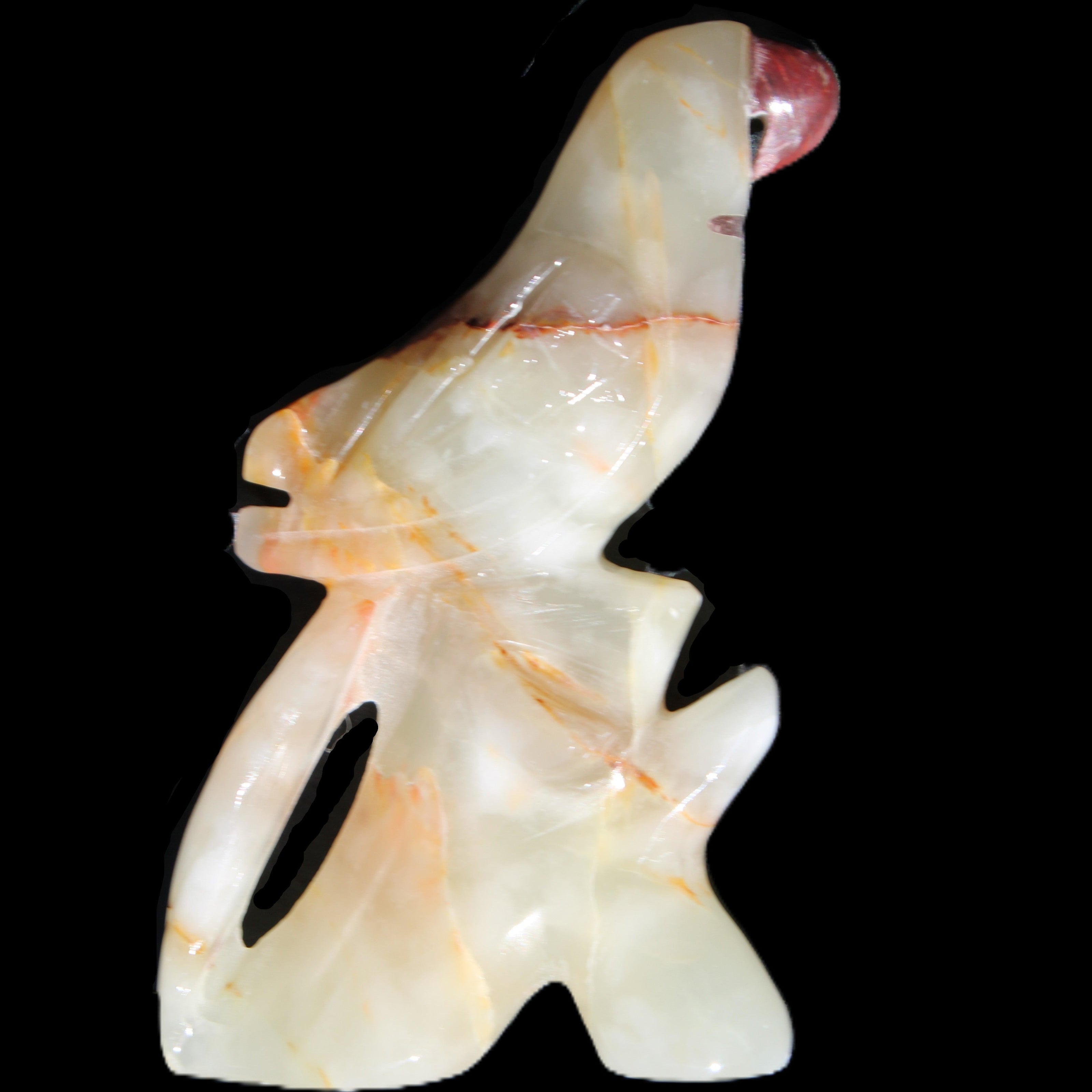 Afghan Jade hand-carved Bird 83*30*135mm 350g in sunlight - Rocks and Things Store