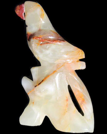 Afghan Jade hand-carved Bird 83*30*135mm 350g in sunlight - Rocks and Things Store