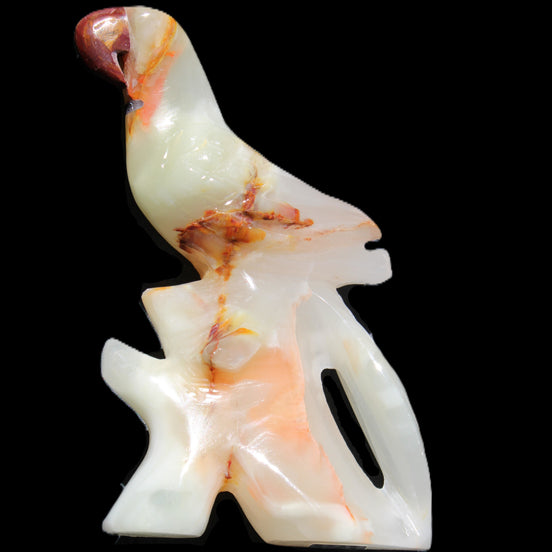 Afghan Jade hand-carved Bird 81*33*130mm 338g in sunlight - Rocks and Things Store