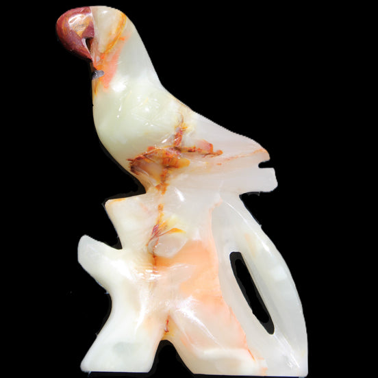 Afghan Jade hand-carved Bird 81*33*130mm 338g in sunlight - Rocks and Things Store