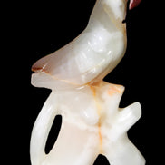 Afghan Jade hand-carved Bird 81*33*130mm 338g in sunlight - Rocks and Things Store
