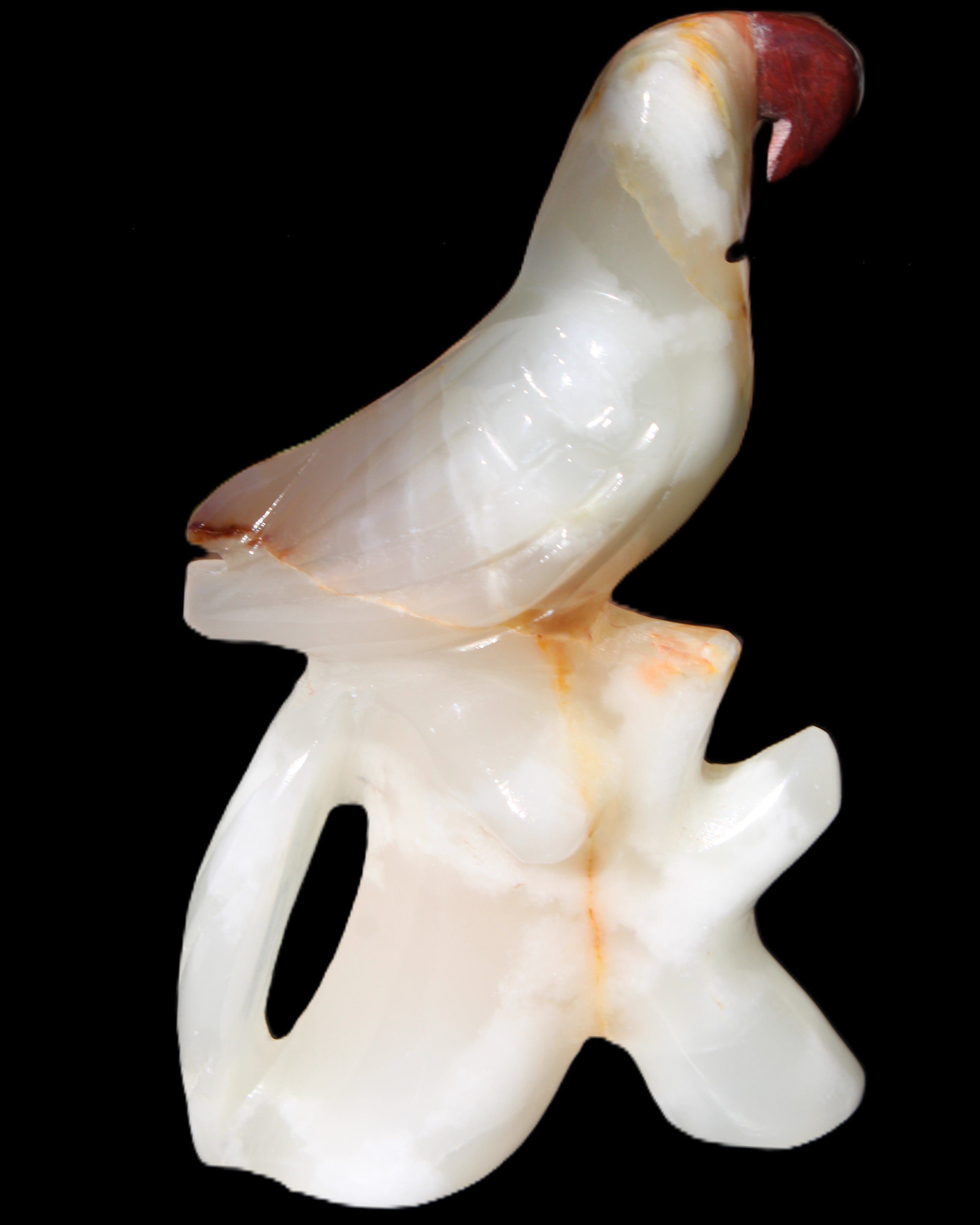 Afghan Jade hand-carved Bird 81*33*130mm 338g in sunlight - Rocks and Things Store