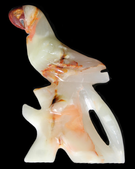 Afghan Jade hand-carved Bird 81*33*130mm 338g in sunlight - Rocks and Things Store