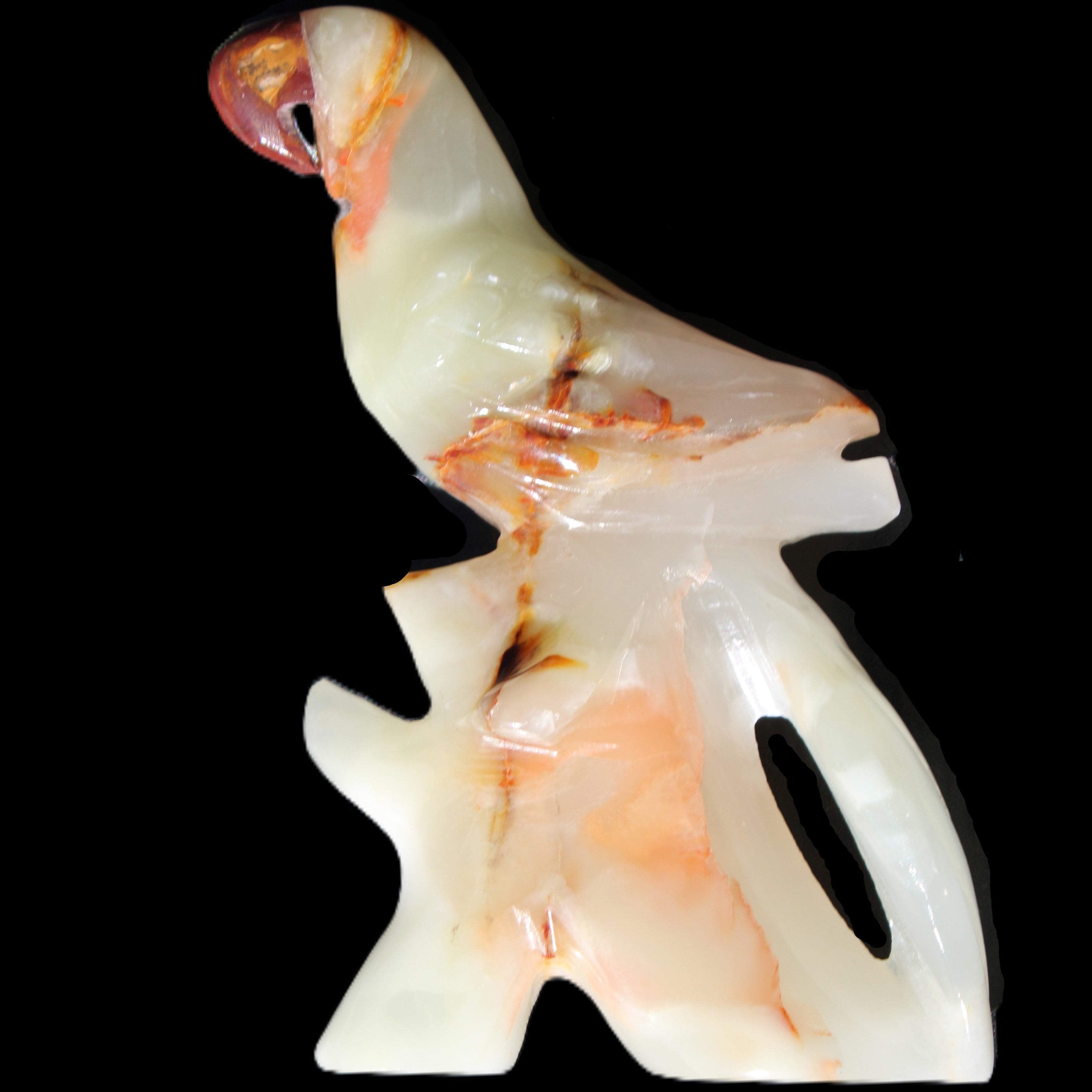 Afghan Jade hand-carved Bird 81*33*130mm 338g in sunlight - Rocks and Things Store
