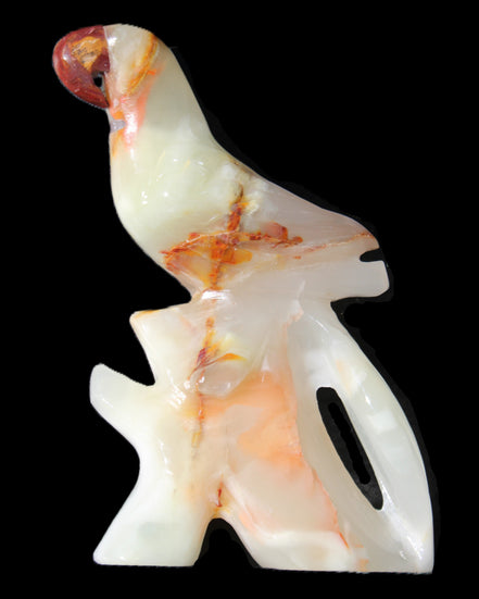 Afghan Jade hand-carved Bird 81*33*130mm 338g in sunlight - Rocks and Things Store