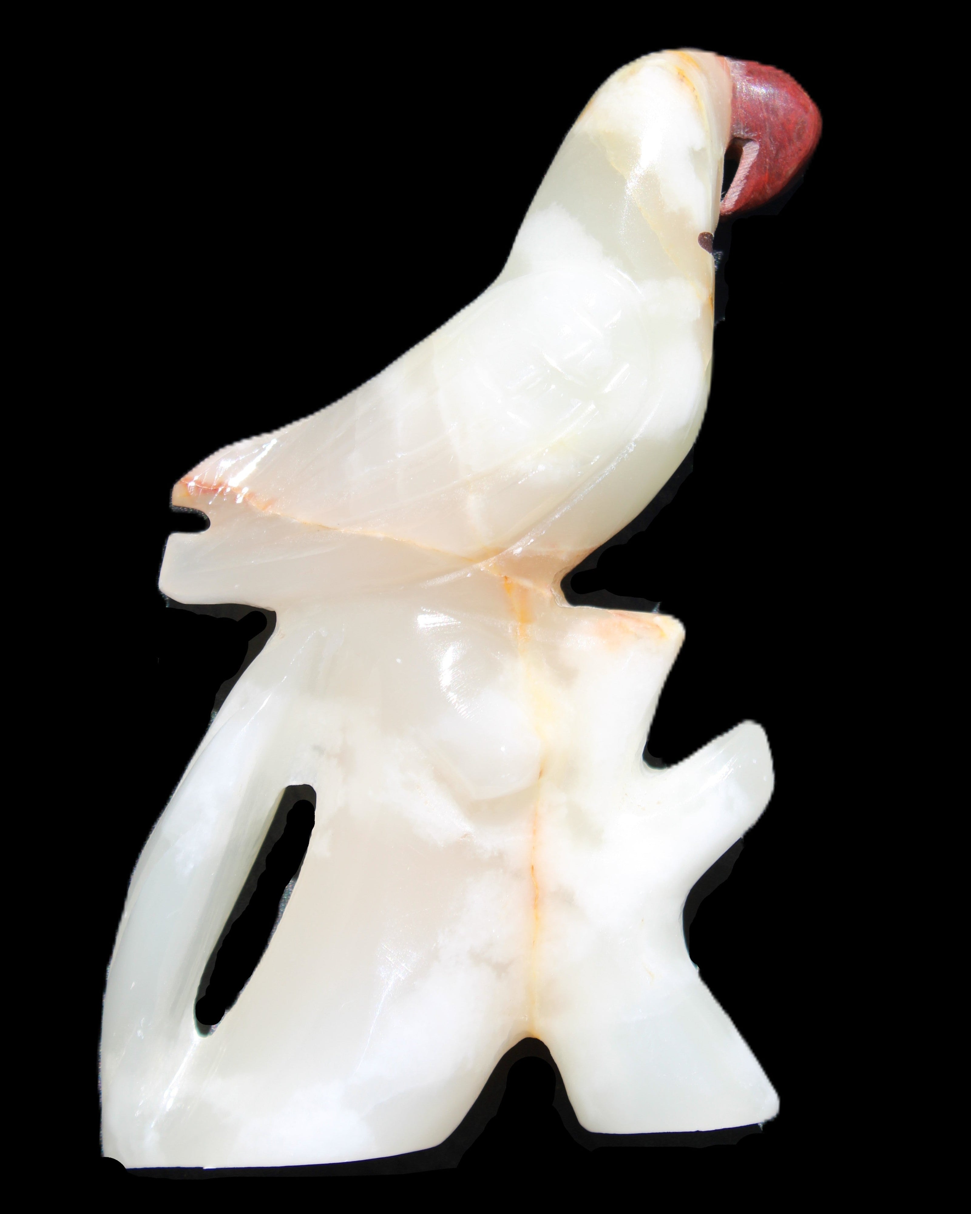 Afghan Jade hand-carved Bird 81*33*130mm 338g in sunlight - Rocks and Things Store