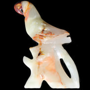 Afghan Jade hand-carved Bird 81*33*130mm 338g in sunlight - Rocks and Things Store