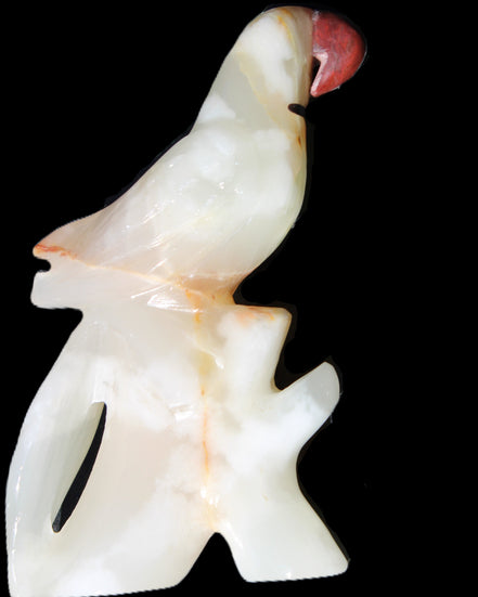 Afghan Jade hand-carved Bird 81*33*130mm 338g in sunlight - Rocks and Things Store
