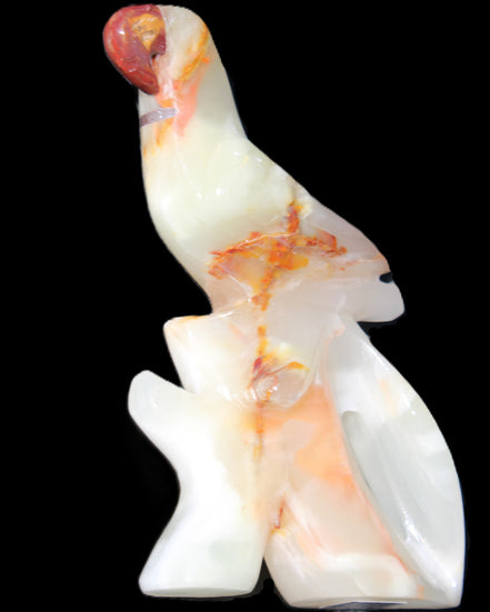 Afghan Jade hand-carved Bird 81*33*130mm 338g in sunlight - Rocks and Things Store