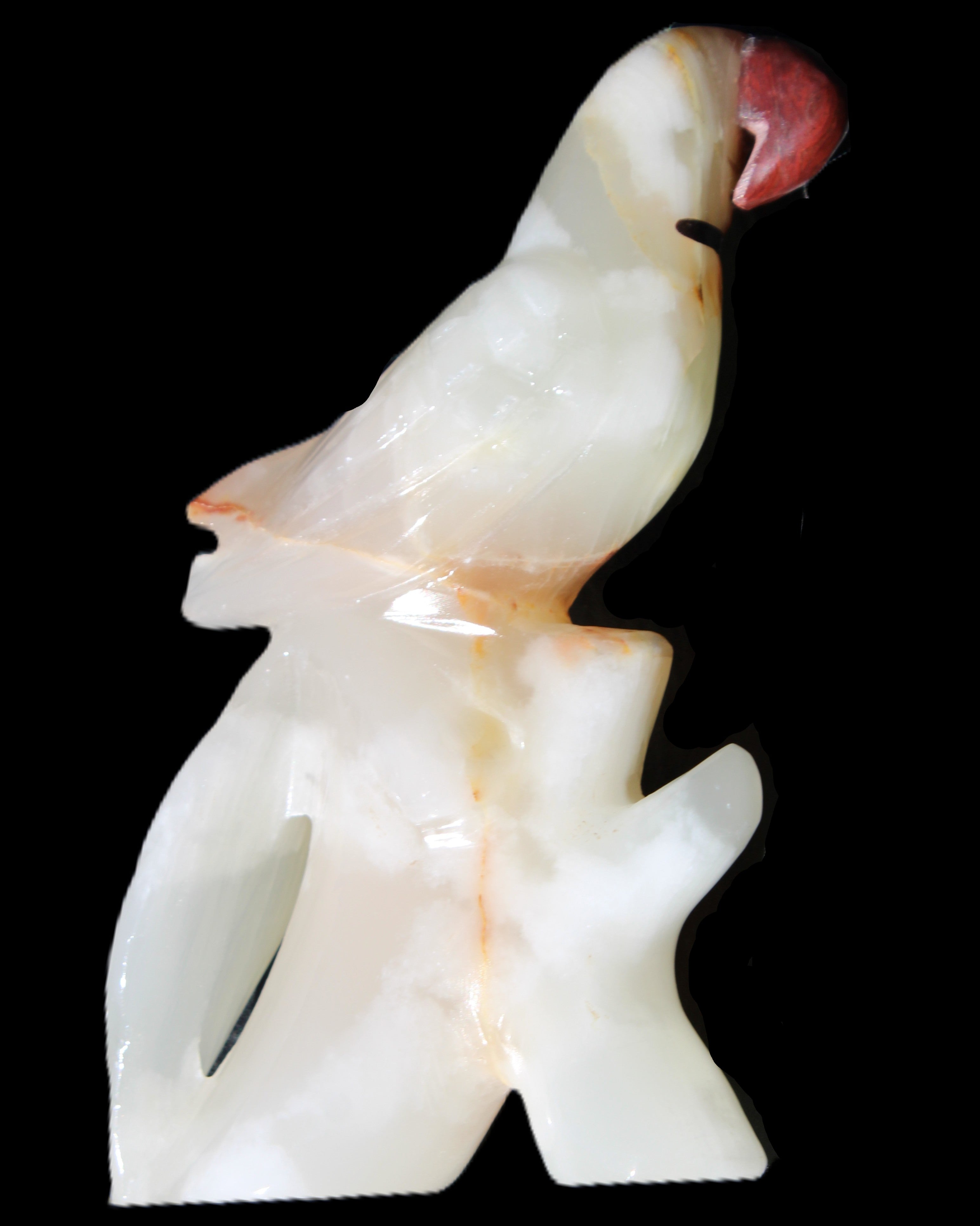 Afghan Jade hand-carved Bird 81*33*130mm 338g in sunlight - Rocks and Things Store