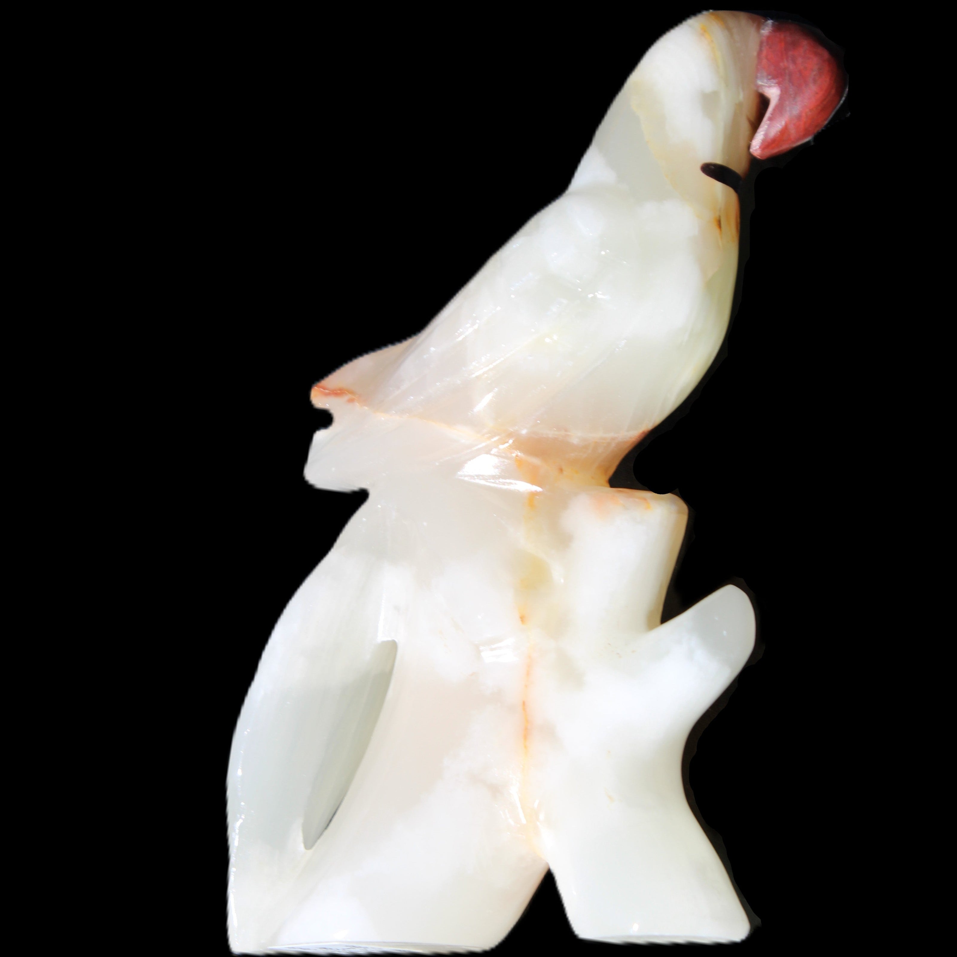 Afghan Jade hand-carved Bird 81*33*130mm 338g in sunlight - Rocks and Things Store