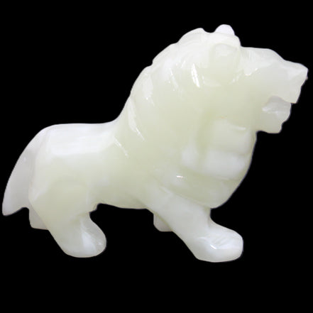 Afghan Jade hand-carved Lion 100*30*77mm 258g in sunlight - Rocks and Things Store