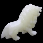 Afghan Jade hand-carved Lion 100*30*77mm 258g in sunlight - Rocks and Things Store